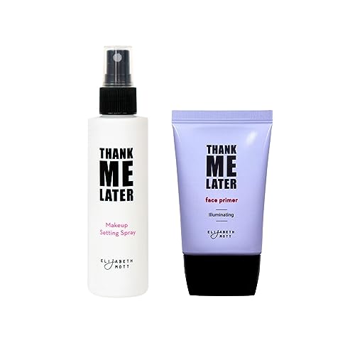 Elizabeth Mott Face Primer & Setting Spray - Paraben-Free, Cruelty-Free - 30g & 95ml Bundle