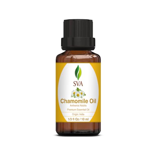 SVA Chamomile Essential Oil - Natural Hair & Skin Nourishment, Aromatherapy - 1/3 Fl Oz