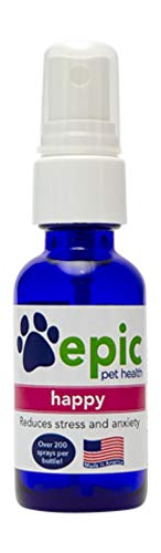 Epic Pet Health Happy Liquid Supplement - Eases Anxiety, Supports Travel & Vet Visits - 2oz