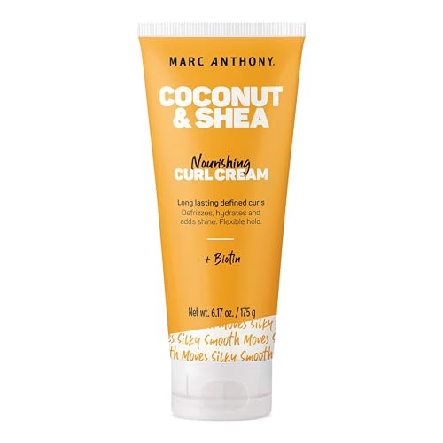 Marc Anthony Hair Styling Cream - Anti-Frizz, Hydrates & Defines Curls, Biotin - 6.17oz