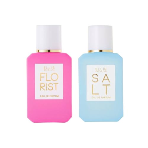 Ellis Brooklyn FLORIST & SALT Perfume Set - Citrus Floral & Tropical Notes, 7.5mL Each