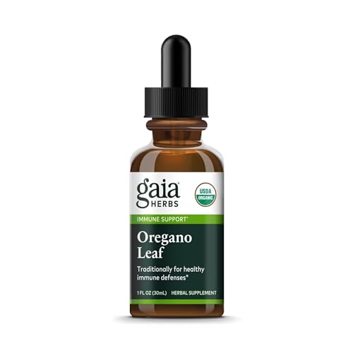 Gaia Herbs Immune Defense Supplement - Organic Oregano Leaf Extract, Antioxidant Rich - 1 Fl Oz