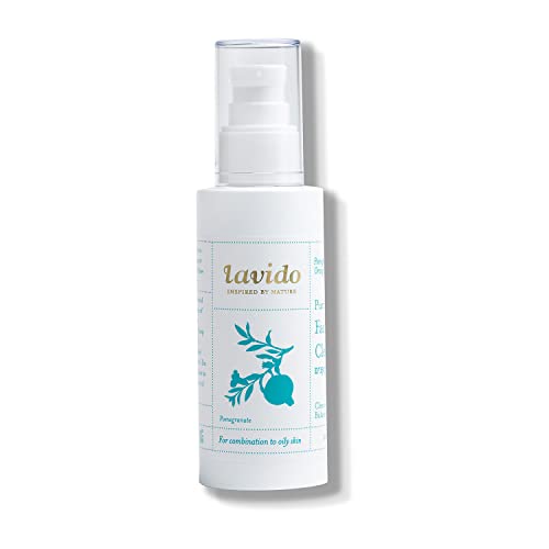 Lavido Face Wash & Cleanser - Balances Oily Skin, Hydrating Pomegranate, Lavender Scent - 4 fl oz