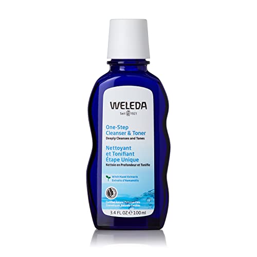 Weleda One-Step Face Cleanser & Toner - Deep Cleansing, Dermatologically Tested - 3.4oz