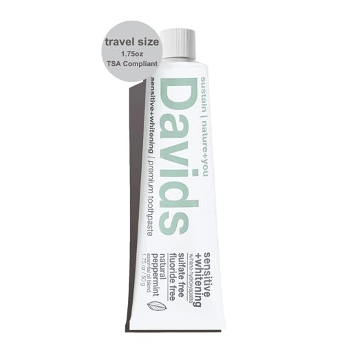 Davids Nano Hydroxyapatite Toothpaste - Remineralizes Enamel, Reduces Sensitivity - 1.75oz