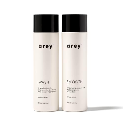 Arey Shower Duo Shampoo & Conditioner Set - Delay Aging, Hydrate & Promote Smoothness - 8.45oz Each