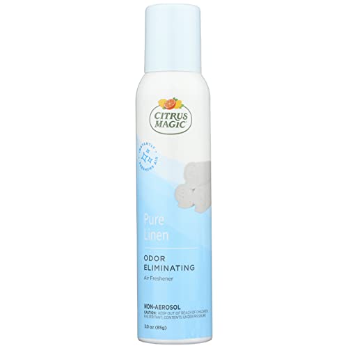 Citrus Magic Air Freshener Spray - Natural Odor Eliminator, Pure Linen Scent - 3.0oz