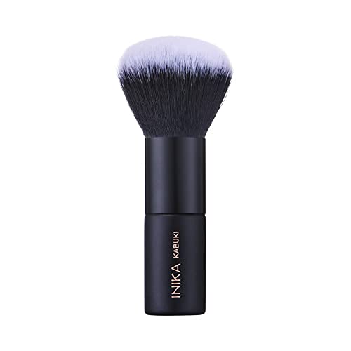 INIKA Organic Kabuki Brush - Flawless Makeup Application, Vegan & Cruelty-Free Bristles - Soft