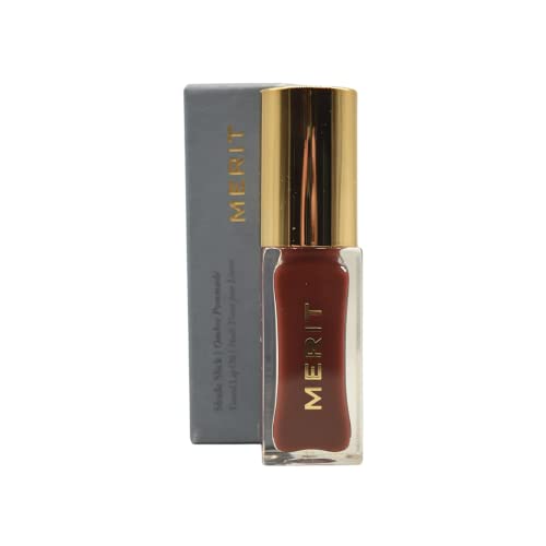 MERIT Tinted Lip Oil - Moisturizing Berry Hue, Nourishing Oils, Recyclable Packaging - Sangria