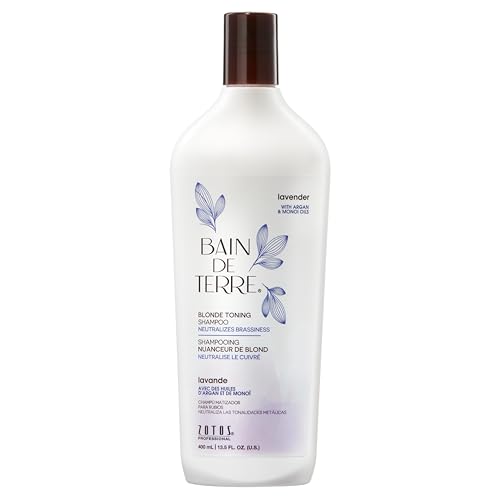 Bain de Terre Lavender Blonde Shampoo - Neutralizes Brassy Tones, Paraben-Free, 13.5oz