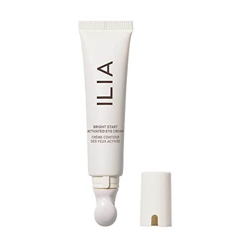 ILIA Plant-Based Bright Start Eye Cream - Reduces Dark Circles & Puffiness, Vegan - 0.5 oz