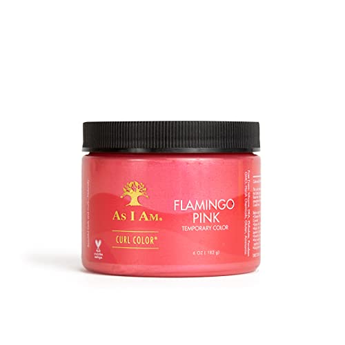 As I Am Curl Color - Vibrant Flamingo Pink, Vegan & Cruelty-Free, 6oz Curling Gel