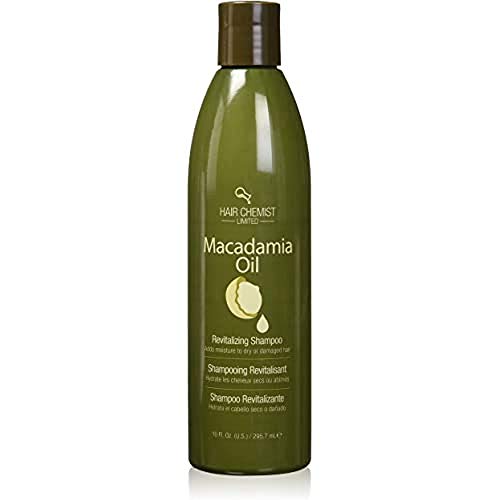 Hair Chemist Macadamia Shampoo - Rehydrates & Restores Shine, Infused with Argan Oil - 10oz