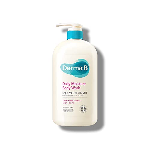 DERMA B Body Wash - Deeply Hydrating Moisturizer with Peach Scent, Hypoallergenic - 33.8 Fl Oz