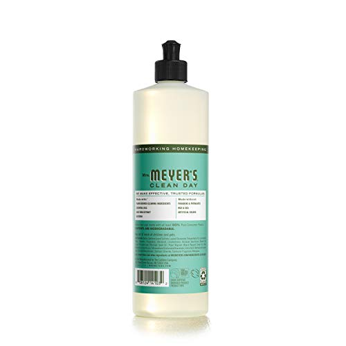 Mrs. Meyer's Dish Soap - Cuts Grease, Biodegradable Formula, Basil Scent - 16 fl. oz