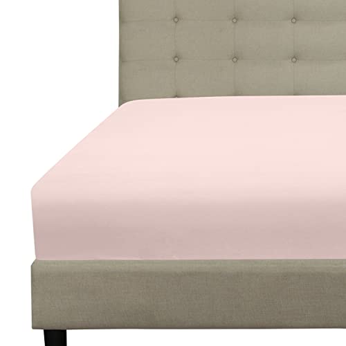 Royale Linens Fitted Sheet - Soft, Breathable, OEKO-TEX Certified - California King, Pink