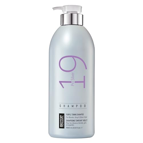 Biotop Professional 19 Pro Silver Shampoo - Neutralizes Brassy Tones, Hydrating - 33.8oz