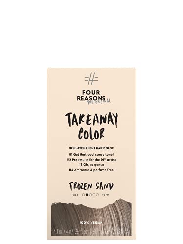 Four Reasons Hair Dye - Ammonia-Free, Vegan Color for Vibrant Cool Sand Blonde - 8.23oz