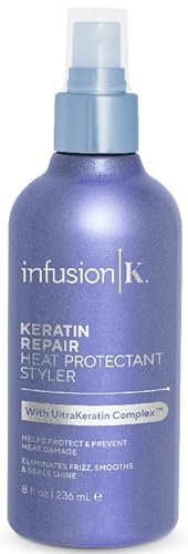 Infusion K Heat Protectant Styler - Prevents Heat Damage, Controls Frizz, Color Safe - 8oz