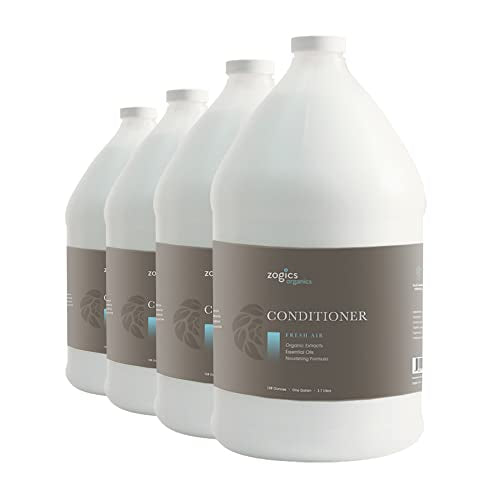 Zogics Organics Conditioner - Hydrating Formula with Natural Ingredients, Fresh Air Scent - 4 Gallon