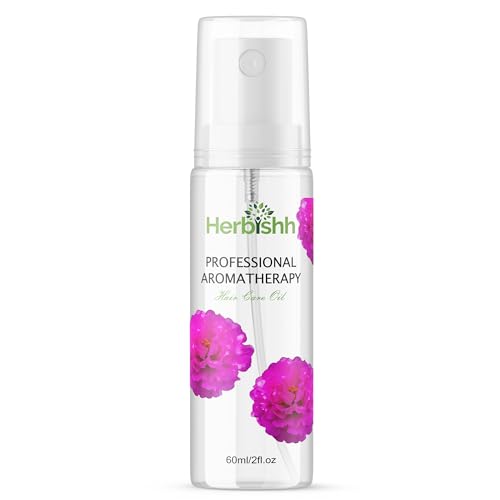 Herbishh Essential Flower Hair Oil - Nourishes & Strengthens Dry Hair, 24hr Fragrance - 60ml