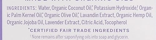 Dr. Bronner's Lavender Castile Liquid Soap - Organic & Fair Trade, Biodegradable - 128oz