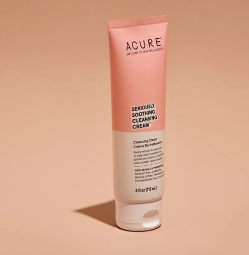 ACURE Face Wash & Cleanser - Hydrates & Soothes Sensitive Skin, Peony & Chamomile - 4 Fl Oz