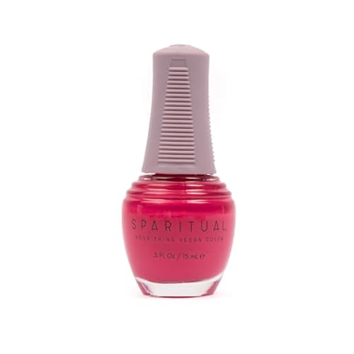 SpaRitual Nail Polish - Nourishing Vegan Formula, Energizing Red Color - 6 Spring Shades, 0.5 fl oz