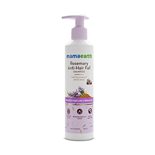 Mamaearth Rosemary Shampoo - Reduces Hair Loss & Breakage, Nourishing Methi Dana - 8.45oz