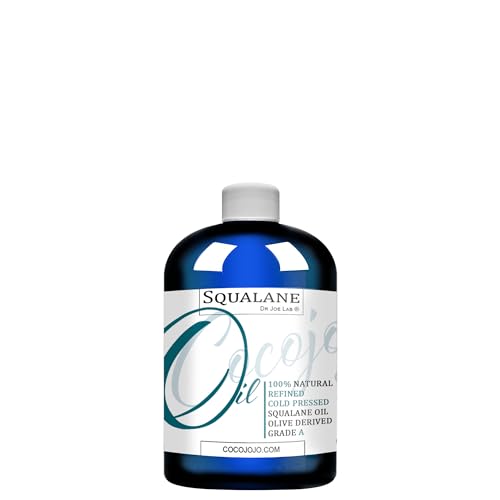 Dr Joe Lab Squalane Oil - 100% Pure Plant-Derived Hydrating Moisturizer for Face & Body - 8 oz