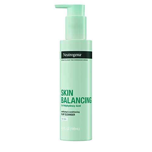 Neutrogena Clay Cleanser - Mattifying, 2% PHA Exfoliation, Hypoallergenic - 6.3 fl oz