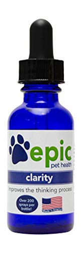 Clarity Pet Supplement - Boosts Cognition, Natural Ingredients, 100 Servings - 1oz Dropper