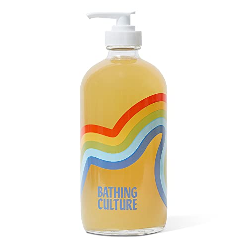 Bathing Culture Body Wash - Hydrating Organic Formula, Refillable Glass Bottle - 16 fl oz