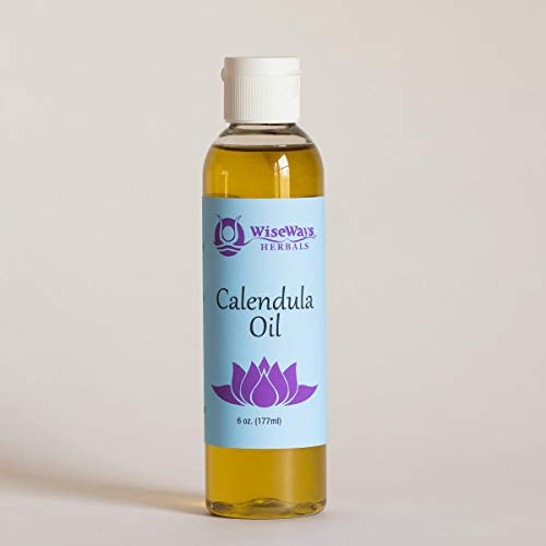 Wiseways Herbals Body Oil - Organic Calendula for Sprains & Bruises, 6oz Natural Skin Care