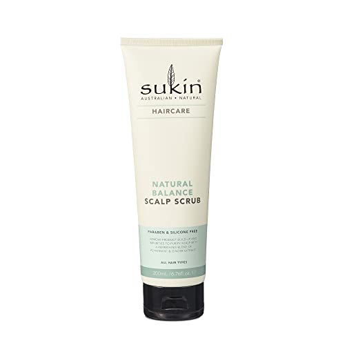 Sukin Natural Balance Scalp Scrub - Gently Exfoliates with Bamboo Powder, 200ml