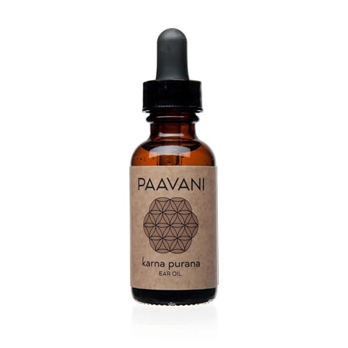 PAAVANI Ayurveda Ear Oil - Herbal Relief for Itchy Ears & Earache, 100% Organic - 1 oz