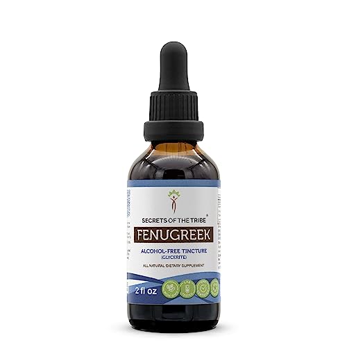 Secrets of the Tribe Fenugreek Tincture - Alcohol-Free, High Potency, 100% Natural - 2 FL OZ