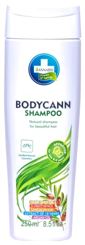 Annabis BODYCANN Vegan Shampoo - Nourishing Organic Hemp for Sensitive Skin, 11.8oz