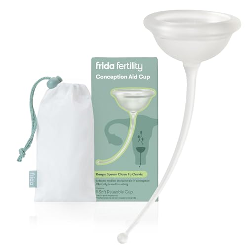 Frida Fertility Conception Aid Cup - Optimizes Sperm Placement, Reusable Silicone - Includes Bag