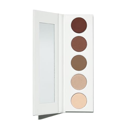 Well People Power Palette Eyeshadow - Long-lasting, Vegan, Five Versatile Shades - Taupe