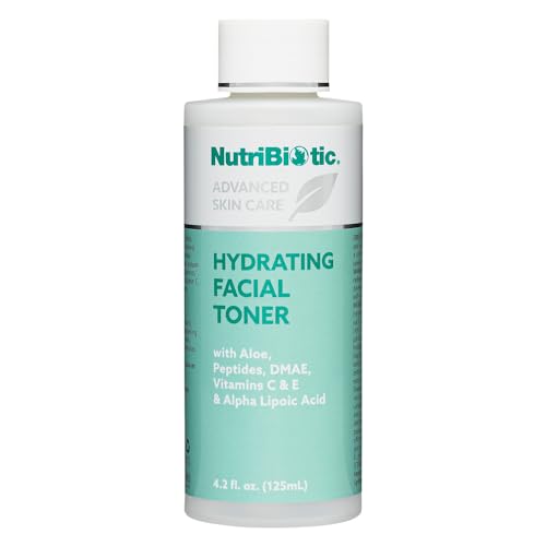 NutriBiotic Hydrating Facial Toner - Revitalizes Skin, Antioxidants & Peptides - 4.2 Fl Oz