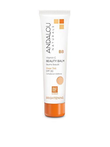 Andalou Naturals BB Cream - Sheer Tint, SPF 30 Protection, Vegan & Non-GMO - 2 Fl Oz