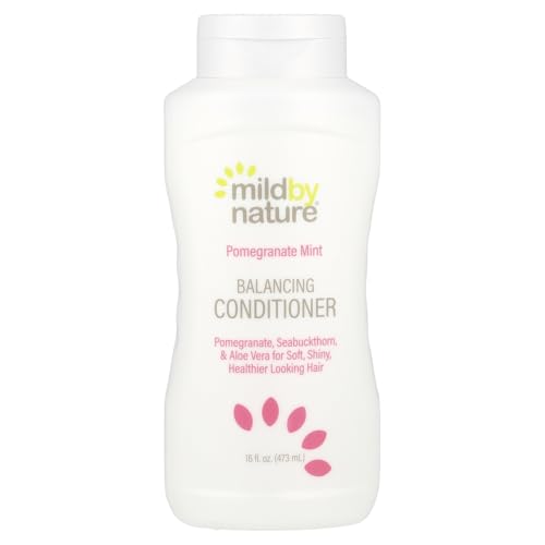 Mild By Nature Pomegranate Mint Conditioner - Antioxidant-Rich, pH Balanced, 16 fl oz