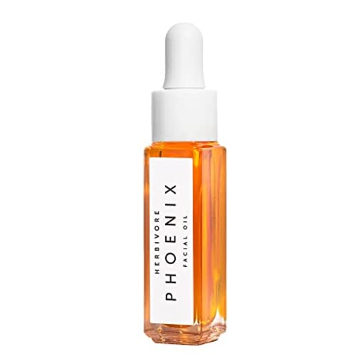 HERBIVORE Phoenix Rosehip Face Oil - Replenishes Dry Skin, Antioxidants & Vitamin E - 0.3 oz