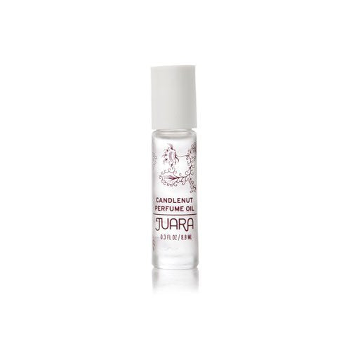 JUARA Candlenut Perfume Oil - Tropical Aroma, Alcohol-Free, Long-Lasting Rollerball - 0.3oz