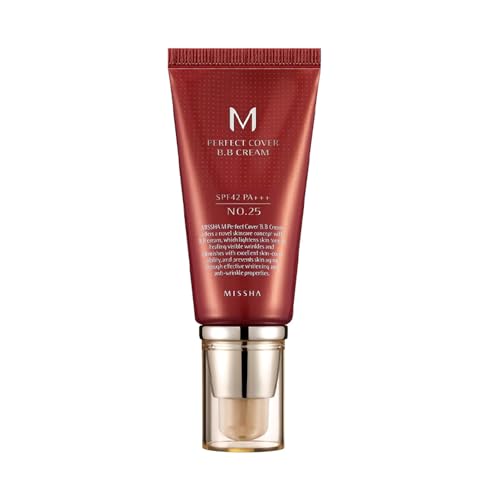 MISSHA M Perfect BB Cream No.25 - Flawless Coverage, Moisturizing with SPF 42 - 1.69 Fl Oz