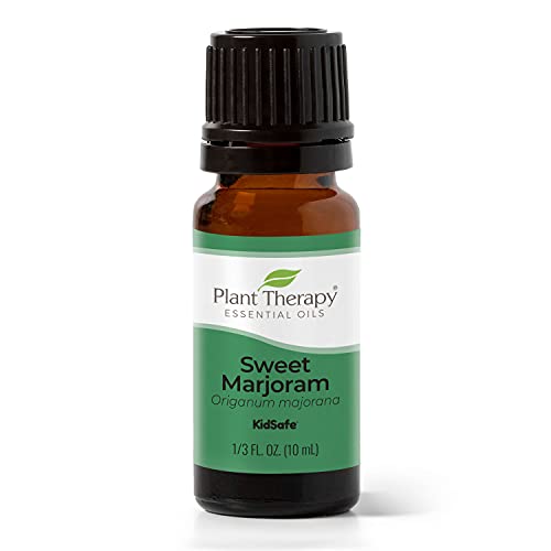 Plant Therapy Marjoram Sweet Essential Oil - Calming Relief for Sleep & Muscle Soreness - 10ml