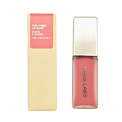 Haus Labs Hybrid Lip Glaze - Hydrating Plumper, Vegan Collagen, Cool Pink - 0.14oz