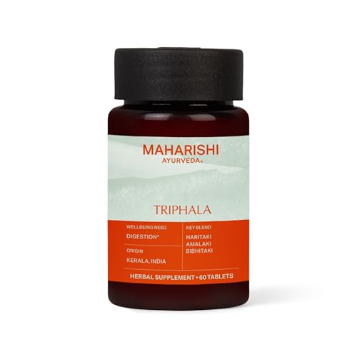 Maharishi Ayurveda Triphala Herbal Supplement - Gut Health, Detox & Immunity Boost - 60 Tablets