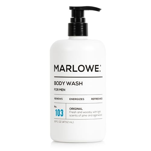 MARLOWE. No. 103 Body Wash - Energizing Cleanse with Natural Willow Bark & Green Tea - 16oz